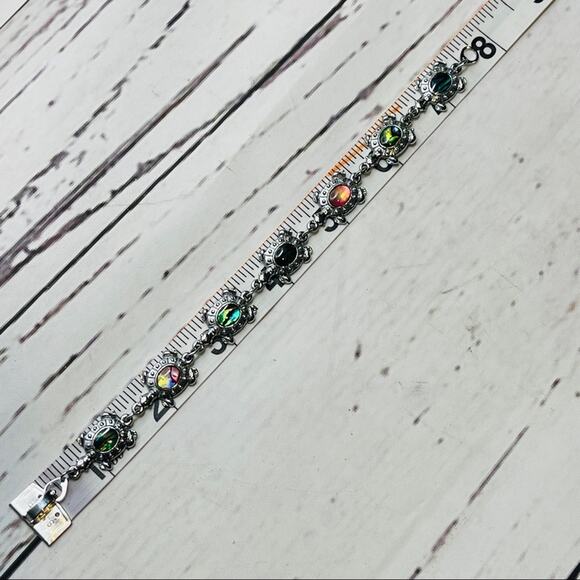 Multicolor turtle bracelet silver color iridescent - Picture 6 of 6